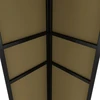 Pavėsinė su dvigubu stogu, taupe spalvos, 3x6m, 180g/m²