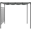 Pavėsinė su įtraukiamu stogu, antracito, 4x3x2,3m, 180g/m²