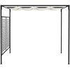 Pavėsinė su įtraukiamu stogu, kreminė, 3x4x2,3m, 180g/m²
