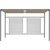 Pavėsinė su įtraukiamu stogu, taupe spalvos, 3x4x2,3m, 180g/m²