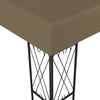 Pavėsinė su lempučių girliandomis LED, taupe, 3x3m