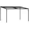 Pavėsinė su stogu, antracito, 4x3x2,5m, aliuminis ir plienas