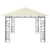 Pavėsinė su tinkleliu nuo uodų, kreminė, 4x3x2,73m, 180g/m²