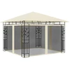 Pavėsinė su tinkleliu nuo uodų, kreminė, 3x3x2,73m, 180g/m²