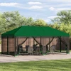 Pavėsinės dengti su šoninėmis sienelėmis 6 x 3 m Žalia