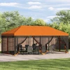 Pavėsinės dengti su šoninėmis sienelėmis 6 x 3 m Oranžinė