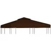 Pavėsinės uždangalas, 2 pakopų, rudas, 3x3m, 310 g/m²