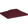 Pavėsinės uždangalas, bordo, 4x3m, 310 g/m²