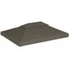 Pavėsinės uždangalas, taupe, 4x3m, 310 g/m²