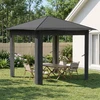 Paviljonas be šoninės sienos 2,6 x 2,6 m
