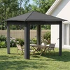 Paviljonas be šoninės sienos 2,6 x 2,6 m