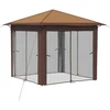 Paviljonas su 4 šoninėmis sienomis 2,6 x 2,6 m Bežinis ir Rudas