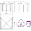Paviljonas su 4 šoninėmis sienomis 2,6 x 2,6 m