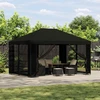 Paviljonas su šoninėmis sienelėmis 4 × 3 m Juoda