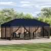 Paviljonas su šoninėmis sienelėmis 6 x 3 m Mėlyna