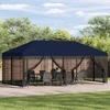 Paviljonas su šoninėmis sienelėmis 6 x 3 m Mėlyna