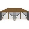 Paviljonas su šoninėmis sienelėmis 6 x 3 m Taupe