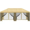 Paviljonas su šoninėmis sienelėmis 6 x 3 m Kreminė