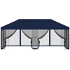 Paviljonas su šoninėmis sienelėmis 6 x 3 m Mėlyna