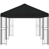 Paviljonas su šoninėmis sienelėmis 6 x 3 m Juoda