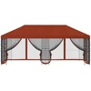 Paviljonas su šoninėmis sienelėmis 6 x 3 m Terakotos