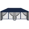 Paviljonas su šoninėmis sienelėmis 6 x 3 m Mėlyna
