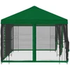 Paviljonas su šoninėmis sienelėmis 6 x 3 m Žalia