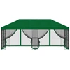 Paviljonas su šoninėmis sienelėmis 6 x 3 m Žalia