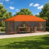 Paviljonas su šoninėmis sienelėmis 6 x 3 m Oranžinė