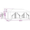 Paviljonas su šoninėmis sienelėmis 6 x 3 m Antracito