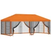 Paviljonas su šoninėmis sienelėmis 6 x 3 m Oranžinė