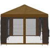 Paviljonas su šoninėmis sienelėmis 6 x 3 m Taupe