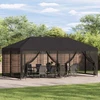 Paviljonas su šoninėmis sienelėmis 6 x 3 m Antracito