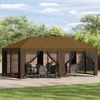 Paviljonas su šoninėmis sienelėmis 6 x 3 m Taupe