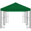 Paviljonas su šoninėmis sienelėmis 6 x 3 m Žalia