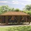 Paviljono rėmas be paviljono audinio 6 x 3 m Juoda Plienas