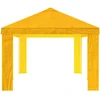 Paviljono uždanga 6 x 3 m Geltona Poliesteris 190 gsm