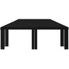 Paviljono uždanga 6 x 3 m Juoda Poliesteris 190 gsm