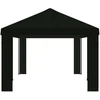Paviljono uždanga 6 x 3 m Juoda Poliesteris 190 gsm