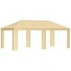 Paviljono uždanga 6 x 3 m Kreminė Poliesteris 190 gsm