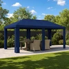 Paviljono uždanga 6 x 3 m Mėlyna Poliesteris 190 gsm