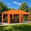 Paviljono uždanga 6 x 3 m Oranžinė Poliesteris 190 gsm