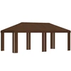 Paviljono uždanga 6 x 3 m Ruda Poliesteris 190 gsm