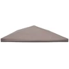Paviljono uždanga Taupe 300 x 300 cm Poliesteris ir plienas