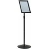 Pedestalo plakato stovas Sidabro a4 PVC ir Plienas