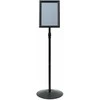 Pedestalo plakato stovas Sidabro a4 PVC ir Plienas