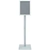Pedestalo plakato stovas Sidabro 32 x 27 x 119 cm