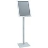 Pedestalo plakato stovas Sidabro 32,5 x 27 x 126 cm