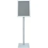 Pedestalo plakato stovas Sidabro 32,5 x 27 x 126 cm