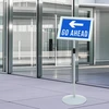 Pedestalo plakato stovas 33 x 33 x 126 cm PVC ir Plienas